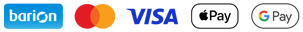 A kényelmes és biztonságos online fizetést a Barion Payment Zrt. biztosítja. MNB engedély száma: H-EN-I-1064/2013 Bankkártya adatai áruházunkhoz nem jutnak el.